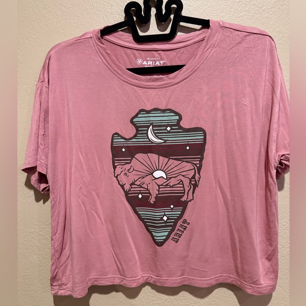 Ariat Buffalo Rising Crop Tee